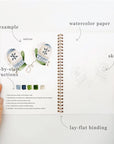 Winter watercolor workbook