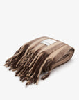 The Wool Stripe Throw - Umber/Brown