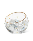 Medium Angled Bowl with Dots