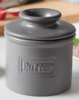 The Original Butter Bell® Crock - Cafe Matte Gray