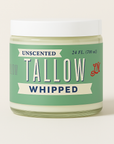 Unscented Whipped Tallow – All-Natural Moisturizer | Pure Beef Tallow Cream for Face & Body |Lady May Handmade, Preservative-Free Skincare