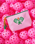PADDLES SMALL ZIP POUCH, PINK