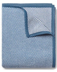 Harborview Herringbone Cornflower Blanket