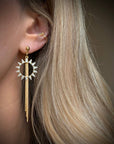 SUNBURSTS | boho-chic | sun tassel earrings