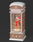 Confetti Lites Lighted Swirl Santa Claus Phone Booth