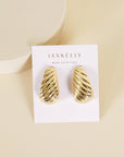 Bold Swirl - Gold Earrings
