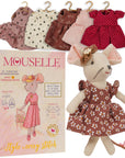 Mouselle Mouse Doll with 5 Outfits | Soft Toy & Keepsake Gift for Children