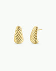 Bold Swirl - Gold Earrings