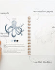 Seaside watercolor workbook