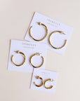 Gold Hoop - Smooth - Earrings