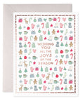 Merry Motif Holiday Greeting Card Boxed Set, Set of 6