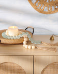 Wood And Sea Glass Garland