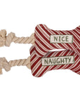 Naughty And Nice Dog Bone Toy