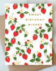 Strawberry Birthday Greeting Card