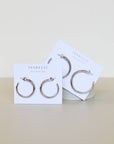 Everyday Silver Hoop Earrings - Large