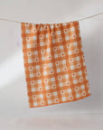 Pumpkin Check - Geometry Kitchen Tea Towel