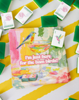 Mahjong Bam Birds Paper Beverage Napkins