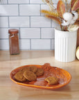 Small Orange Pumpkin Plate