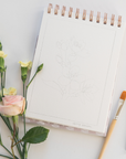 Flowers watercolor workbook