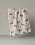 Winter Reindeer - Geometry LUXE Double-Sided Kitchen Tea Towel - Holiday 2026
