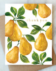 Pears Thank You Greeting Card