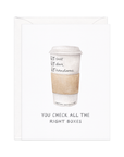 Tall, Dark, And Handsome — Coffee Pun Love Card
