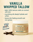 Vanilla Whipped Tallow Moisturizer – 120,000+ Sold | Premium Beef Tallow Skincare | Lady May Tallow