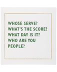Pickleball Sayings Paper Cocktail Napkin Set