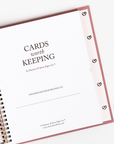 Cards Worth Keeping Journal | Birthday Card Organizer Book