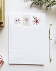 Christmas checklist notepad