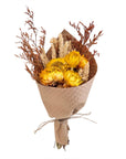 Mini Harvest Wheat and Sundrenched Strawflower Bouquet