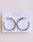 Everyday Silver Hoop Earrings - Large