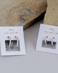Silver Hoop - Wide - Earrings