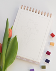 Flowers watercolor workbook