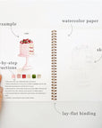 Baking watercolor workbook