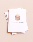 Too Hot To Candle — Cake Pun Birthday Card