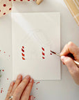 Gingerbread paintable watercolor notecard set