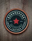 America 250th Anniversary Flag Leather Coaster