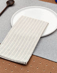 Striped Napkins Blue – Recycled Cotton Set
