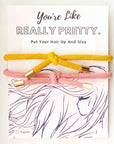 Really Pretty Double Elastic Hair Tie - Hair Accessory Card