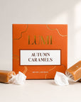 Autumn Vanilla Sea salt Caramels – Orange Box, 2 oz
