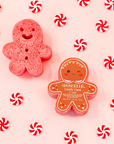 Candy Cane Gingerbread Holiday Buffer - Christmas Stocking