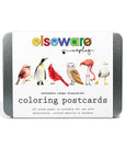 Coloring Postcards w/ 6 Bird Designs (30cards) Stationary