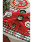 Wreaths Shaped Christmas Pinch Bowl
