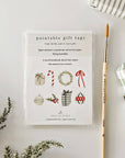 Classic christmas paintable gift tags