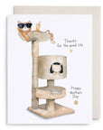 Cat Condo Mom Greeting Card
