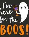 Funny Halloween Cocktail Napkins | Here For The Boos - 20ct