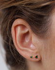Birthstone Stud Gold Earrings Set - May