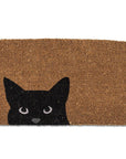 Peeking Cat Doormat