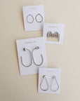 Silver Three Hoop Huggie - Earring